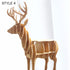 Modern  Creative Elk wood Deer Desk Coffee Table Wooden Home Furniture Storage Study Book Shelf Household  Side Table 72*64*26cm