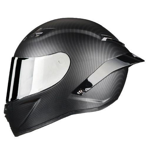 Carbon Fiber Full Face Motorcycle Helmet Racing Helmet Motocross Off Road Kask Casco De Moto Motociclista DOT Approved