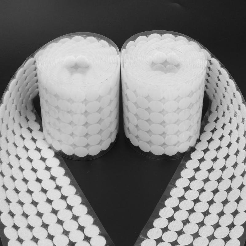 10/15/20mm 500 Pairs Double-sided Self Adhesive Fastener Tape Hook Loops Sticker Adhesive Fastener Tape Hooks Loops Disks