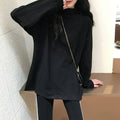 Half High Collar Long T shirts Women Basic Solid Autumn New Korean