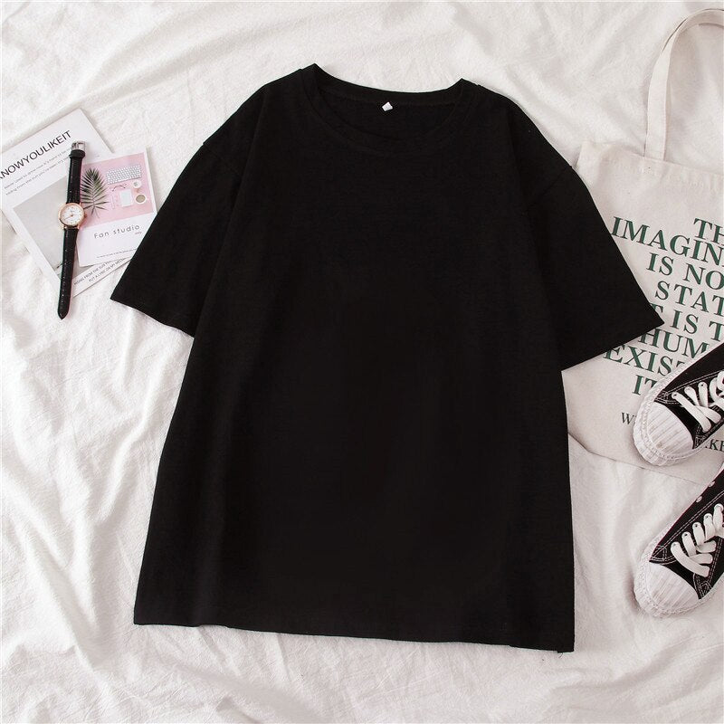 Harajuku Women T Shirt Aesthetic Gothic Punk Short Sleeve T shirt