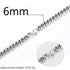 3mm 6mm de largura corrente de aço inoxidável corrente cubana gargantilhas colar para jóias masculinas banhado a prata metal sólido moda jóias