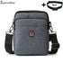 Soperwillton bolsa de ombro masculina, bolsa crossbody com porta usb para ipad de 7.9 '', resistente à água, bolsa de viagem oxford com zíper, cinto masculino #1042