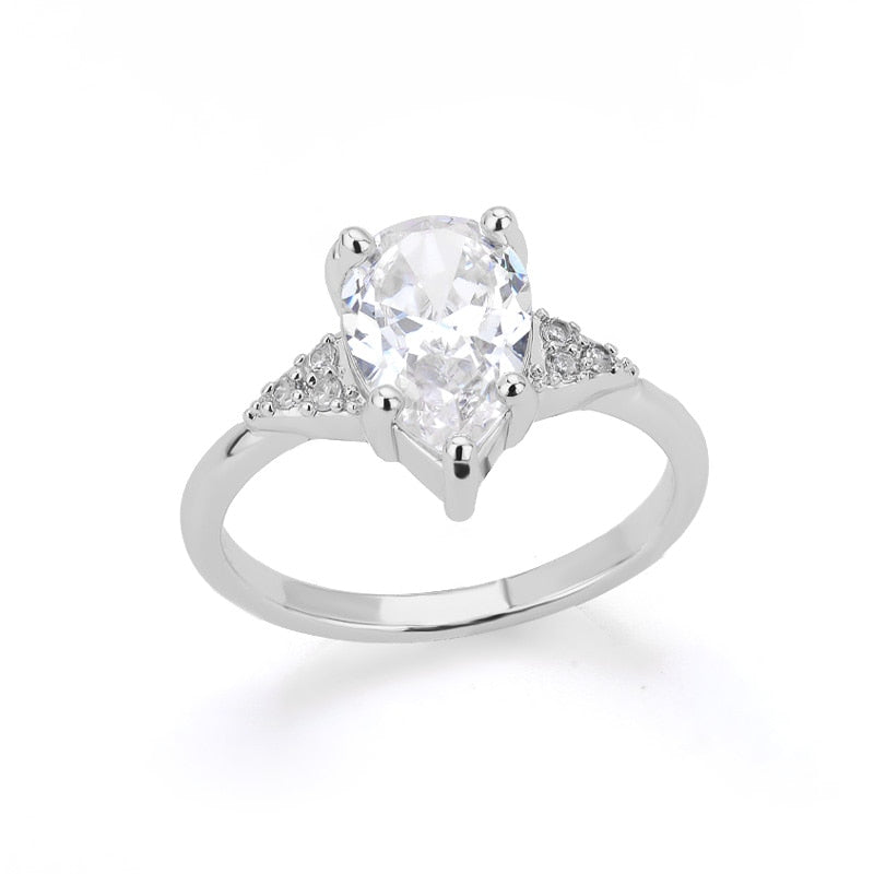 Heart Rings For Women Stainless Steel Gold Silver Color Heart Wedding Couple Rings Aesthetic Jewelry Anniversary Bague Femme