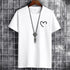 JFUNCY t-shirt da uomo in cotone Oversize estivo da uomo t-shirt Casual da uomo maglietta con stampa cuore d'amore semplice o-collo manica corta top da uomo