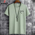 JFUNCY t-shirt da uomo in cotone Oversize estivo da uomo t-shirt Casual da uomo maglietta con stampa cuore d'amore semplice o-collo manica corta top da uomo