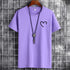 JFUNCY t-shirt da uomo in cotone Oversize estivo da uomo t-shirt Casual da uomo maglietta con stampa cuore d'amore semplice o-collo manica corta top da uomo
