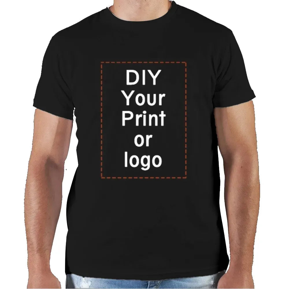 Maglietta personalizzata donna uomo estate maglietta stampata personalizzata maglietta con Logo fotografico fai da te maglietta con testo del marchio personalizza la tua maglietta di abbigliamento