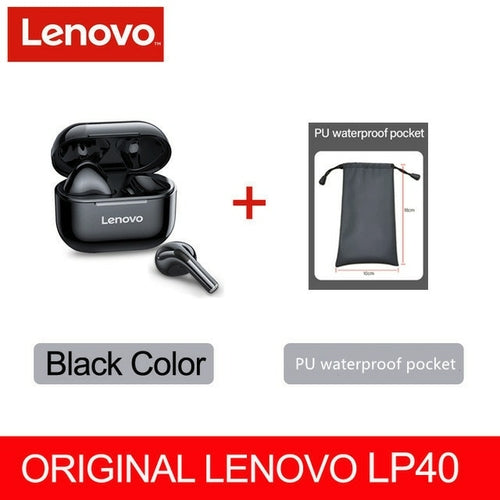 Original Lenovo LP40 wireless headphones TWS Bluetooth Earphones Touch