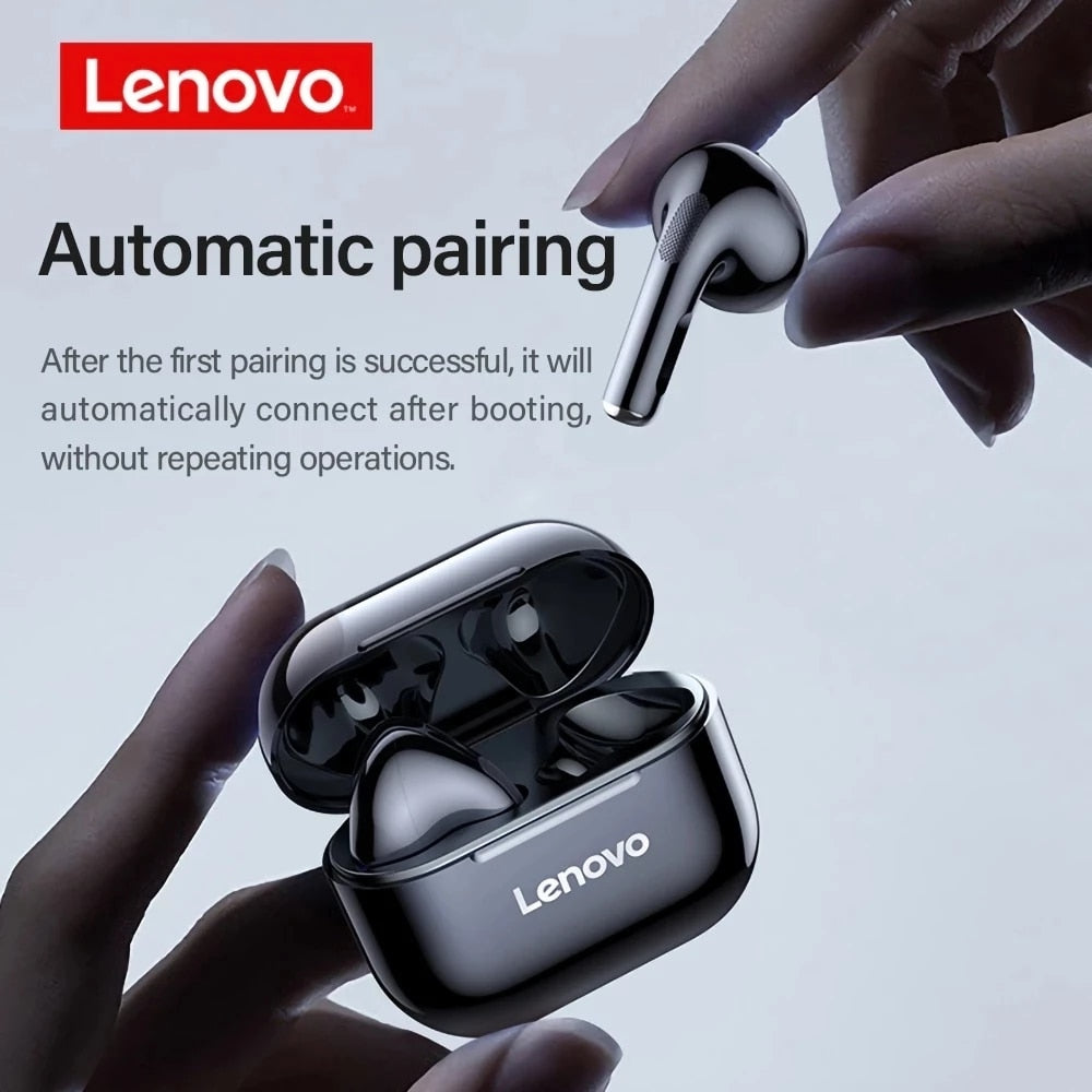 Fones de ouvido sem fio Lenovo LP40 originais TWS Fones de ouvido Bluetooth Touch