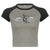 PixieKiki Y2k Tee Shirt Fairy Grunge Wings Print Raglan Sleeves 90s