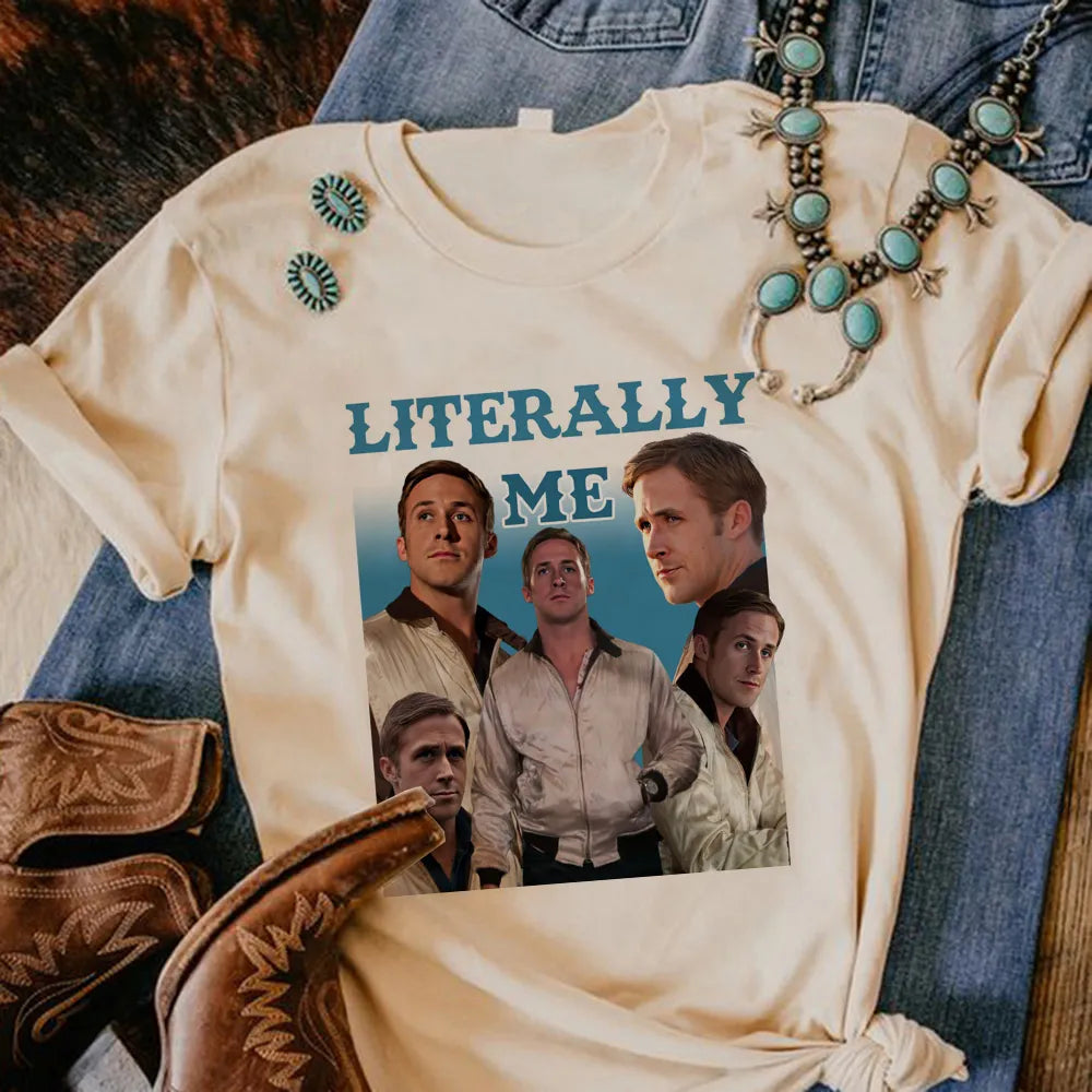 Ryan Gosling tshirt donna estate Tee femminile y2k abbigliamento