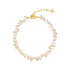 2020 Korea Hot Selling Fashion Jewelry Simple White Natural Freshwater Pearl Bracelet Women&#39;s Daily Wild Bracelet