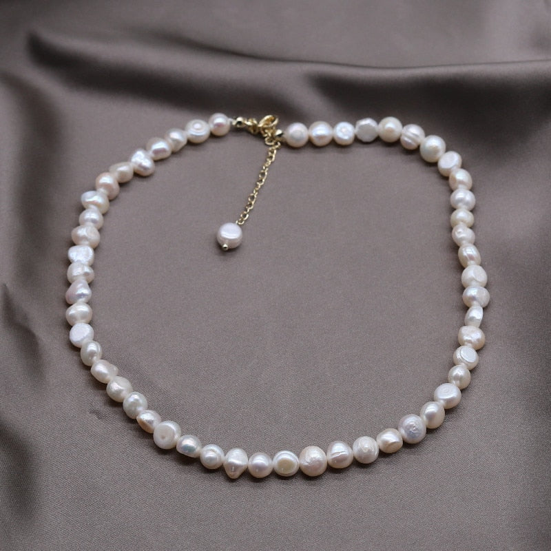 2020 Korea Hot Selling Fashion Jewelry Simple White Natural Freshwater Pearl Bracelet Women&#39;s Daily Wild Bracelet
