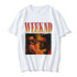 The Weeknd 2.0 90s Vintagegraphic Print Camiseta feminina verão casual