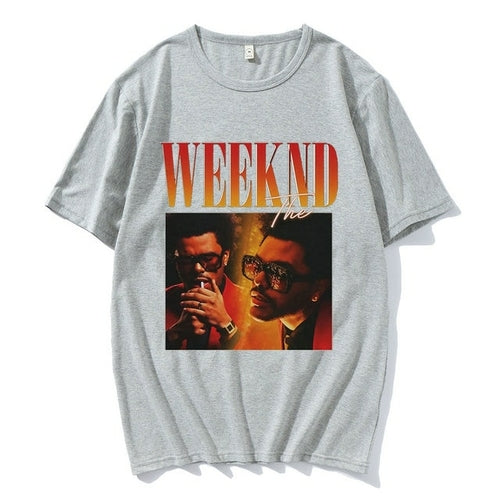 The Weeknd 2.0 90s Vintagegraphic Print Camiseta feminina verão casual