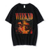 The Weeknd 2.0 90s Vintagegraphic Print Camiseta feminina verão casual