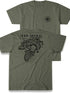 Camisa Til Valhalla American Beard Warrior Tático Crânio Camiseta Nova