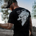 Camisa Til Valhalla American Beard Warrior Tático Crânio Camiseta Nova