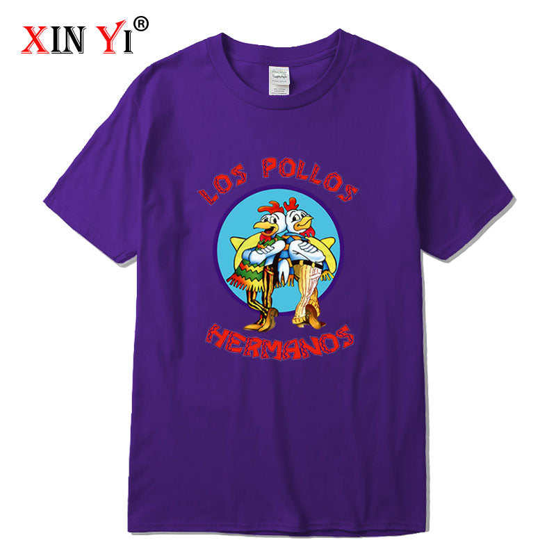 XIN YI männer hohe qualität t shirt100 % baumwolle Breaking bad LOS