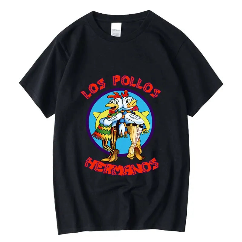 XIN YI uomo di alta qualità t-shirt100 % cotone Breaking Bad LOS POLLOS Chicken Brothers stampato casual divertente tshirt magliette maschili