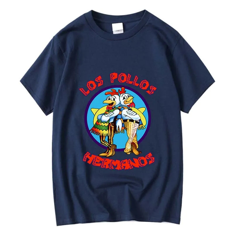 XIN YI uomo di alta qualità t-shirt100 % cotone Breaking Bad LOS POLLOS Chicken Brothers stampato casual divertente tshirt magliette maschili