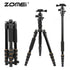 ZOMEI lightweight Portable Q666 Professional Travel Camera Tripod Monopod aluminum Ball Head compact for digital SLR DSLR camera