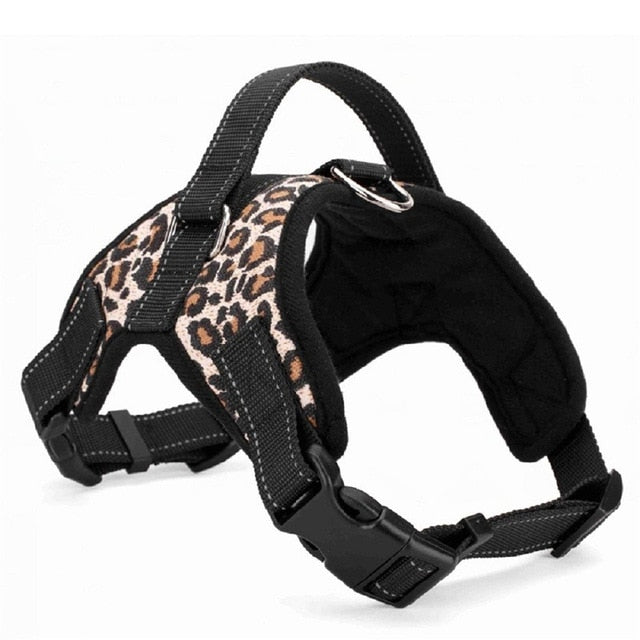 Coleira resistente de nylon para animais de estimação, coleira acolchoada ajustável, extra grande, médio e pequeno, colete para cães husky, suprimentos