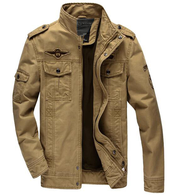 TAWILL Men jacket jean military Plus 6XL army soldier cotton Air force one male Brand clothing Spring Autumn Mens jackets 8331