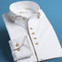 DeepoceanTuxedo قميص أنماط 2017 Camisa الاجتماعية الغمد 100% القطن العلامة التجارية قميص أبيض قميص أوم الفرنسية سليم قمصان مناسبة