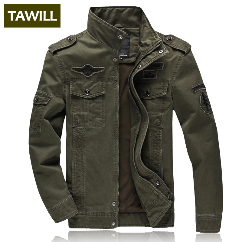 Tawill jaqueta masculina jeans militar plus 6xl soldado do exército algodão força aérea um masculino roupas de marca primavera outono jaquetas masculinas 8331