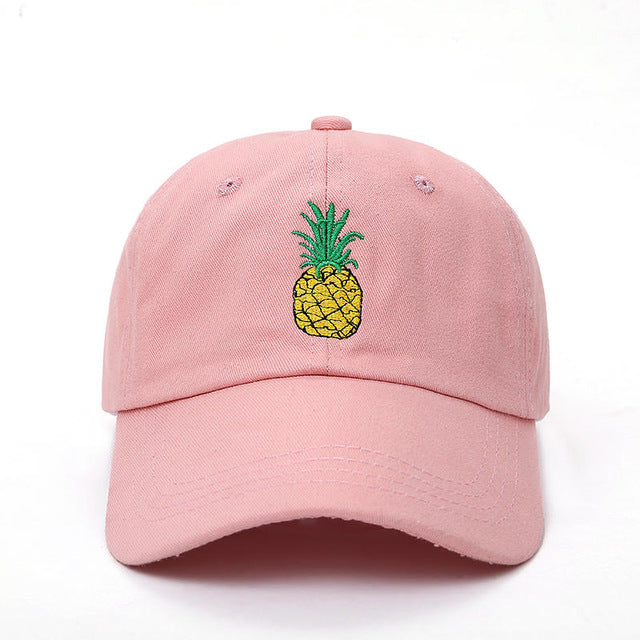 VORON masculino feminino abacaxi pai chapéu boné de beisebol estilo polo não construído moda unissex boné de pai chapéus