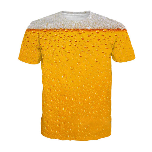 Alisister Beer Print T Shirt It's Time Letter Women Men Funny Novelty T-shirt Short Sleeve Tops Unisex Outfit Clothing Dropship