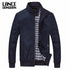 Cor sólida novo 2017 jaqueta casual M-5XL 6xl masculino primavera outono outerwear gola mandarim roupas