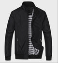 Solid color New 2017 Casual Jacket M-5XL 6XL Men Spring Autumn Outerwear Mandarin Collar Clothing