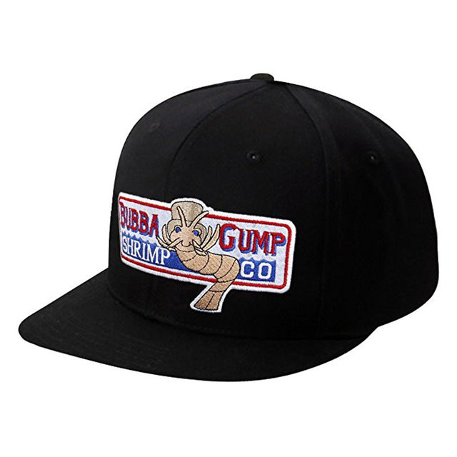 Takerlama 1994 Bubba Gump Shrimp CO. Chapéu de beisebol Forrest Gump Fantasia Cosplay Bordado Snapback Boné Masculino e Feminino Boné de verão