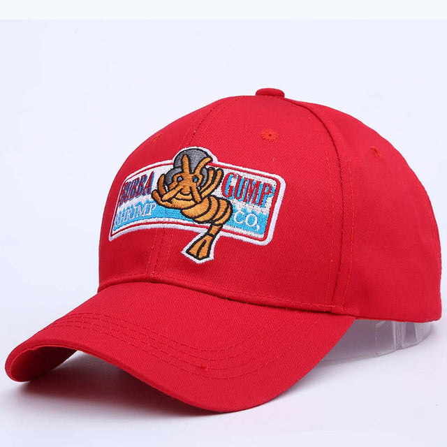 Takerlama 1994 Bubba Gump Shrimp CO. Chapéu de beisebol Forrest Gump Fantasia Cosplay Bordado Snapback Boné Masculino e Feminino Boné de verão