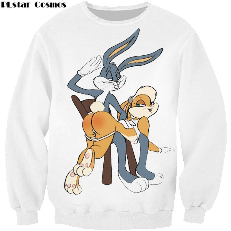 Plstar cosmos masculino feminino harajuku com capuz bugs coelho/pokémon/urso de pelúcia impressão 3d moletom com capuz ao ar livre S-5XL transporte da gota
