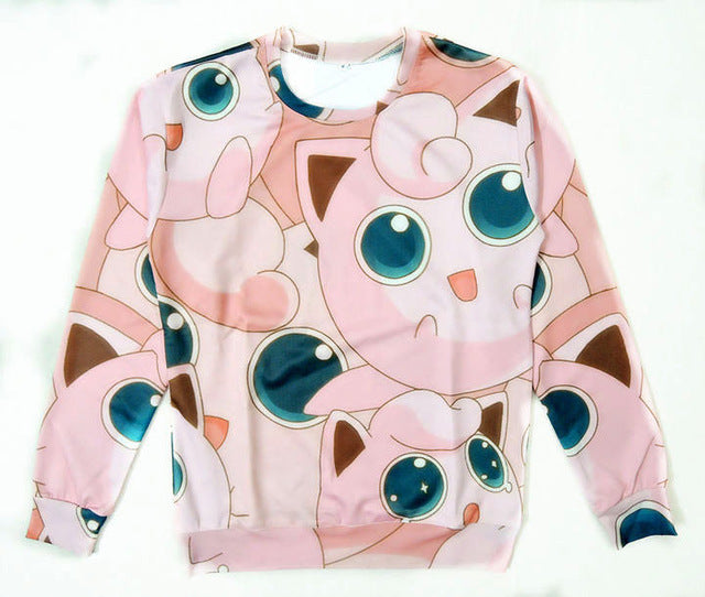 PLstar Cosmos men women harajuku hoody Bugs Bunny/Pokemon/Teddy Bear print 3d sweatshirt hoodies outdoors S-5XL Drop Shipping
