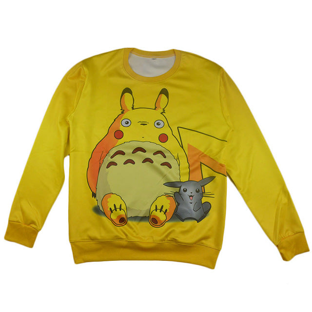 PLstar Cosmos men women harajuku hoody Bugs Bunny/Pokemon/Teddy Bear print 3d sweatshirt hoodies outdoors S-5XL Drop Shipping