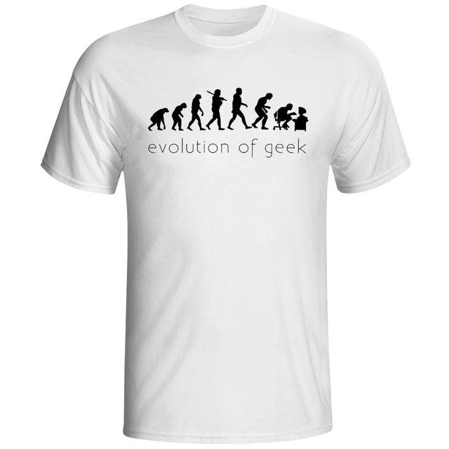 New Men Sexy Design T shirt Fashion White Print Short Sleeve O-neck Sex Love Evolution Boy T-shirt Funny Homo Summer T shirts