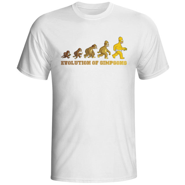 New Men Sexy Design T shirt Fashion White Print Short Sleeve O-neck Sex Love Evolution Boy T-shirt Funny Homo Summer T shirts