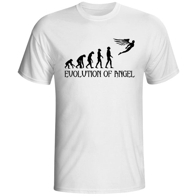 New Men Sexy Design T shirt Fashion White Print Short Sleeve O-neck Sex Love Evolution Boy T-shirt Funny Homo Summer T shirts