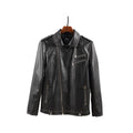 Enjeolon 2017 brand PU Motorcycle Leather Jacket Men  regular fabric fashion Clothing Casual black Coats free ship P310