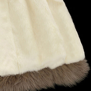 Whole skin real rabbit fur winter coat outwerwear women A line loose fit natural fur coats with a hood 2016 autumn g8n26