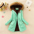Aonibeier parkas mulheres casacos moda outono quente inverno jaquetas gola de pele longo parka plus size hoodies algodão outwear