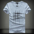Swenearo 2018 simples design criativo linha cruz impressão algodão t camisas masculinas nova chegada estilo verão manga curta camiseta masculina