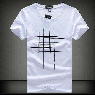 Swenearo 2018 simples design criativo linha cruz impressão algodão t camisas masculinas nova chegada estilo verão manga curta camiseta masculina