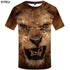 Kyku marca 3d camiseta animal leão camisa 3d t camisa dos homens engraçado t camisas roupas dos homens casual de fitness teetop tigre tshirt