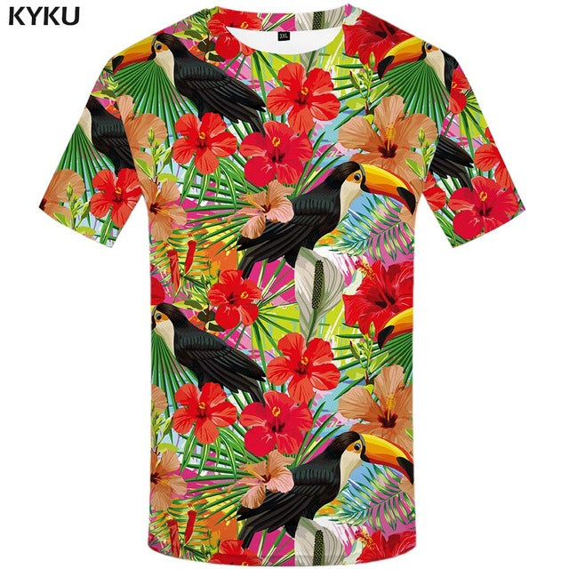 KYKU Brand 3d T-shirt Animal Lion Shirt Camiseta 3d T Shirt Men Funny T Shirts Mens Clothing Casual Fitness TeeTop Tiger Tshirt
